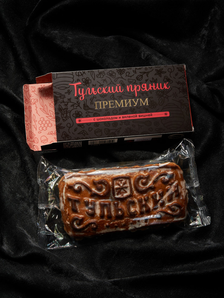 Тульский пряник PREMIUM "С шоколадом и вяленой вишней" 140 гр
