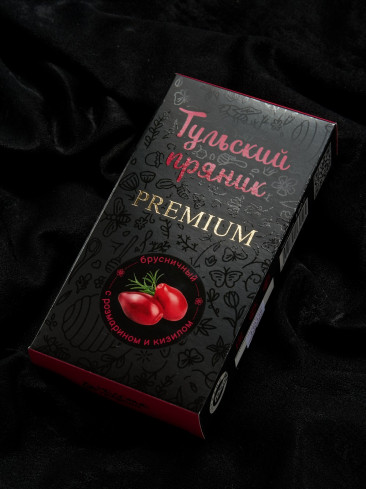 Тульский пряник PREMIUM "Брусничный с розмарином и кизилом" 140 гр