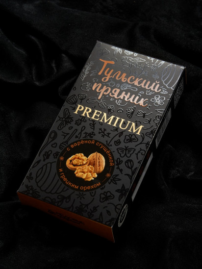 Тульский пряник PREMIUM "С вареной сгущенкой и грецким орехом" 140гр 