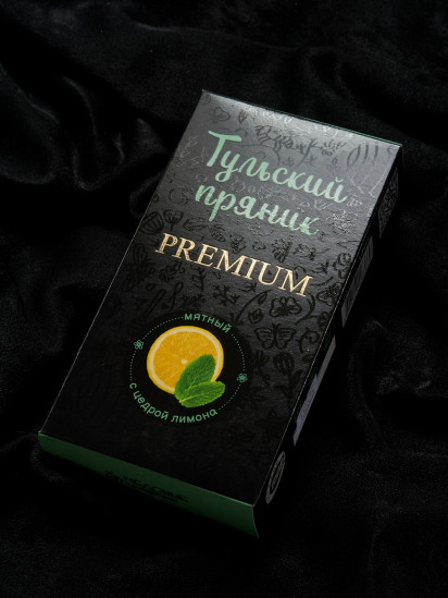 Тульский пряник PREMIUM "Мятный с цедрой лимона" 140 гр