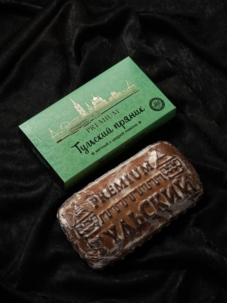 Тульский пряник "Мятный с цедрой лимона" 350 гр