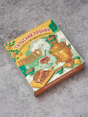 Тульский пряник в коробке "Чаепитие" 250 гр Тульский пряник в коробке "Чаепитие" 250 гр