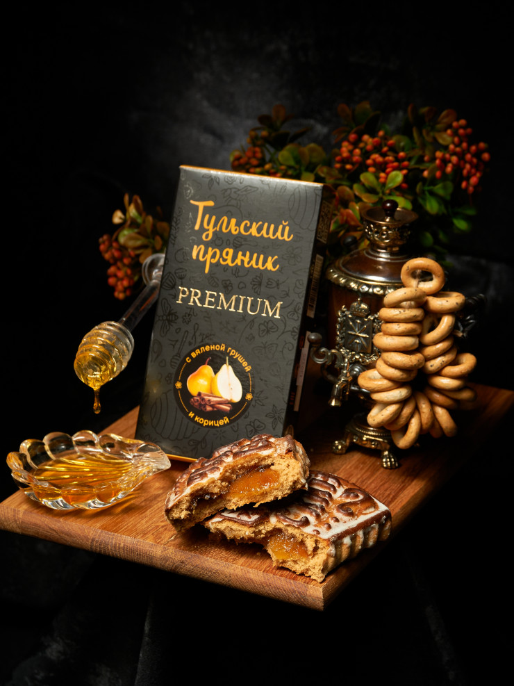 Тульский пряник "С вяленой грушей и корицей" 140 гр