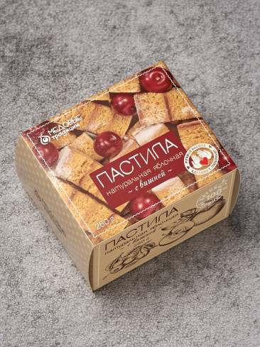 Пастила Яблочная с вишней 250 гр